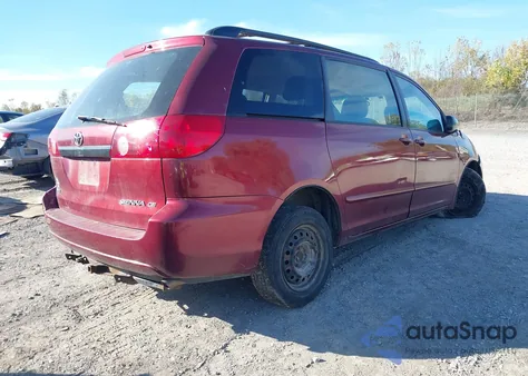 2007 Toyota Sienna Ce z USA, uszkodzony, nr VIN 5TDZK23C67S075537